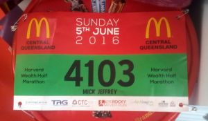 Unlike the last couple of years, I have kept the race bib from the closest run to a local event I'll get, the Rocky River Run.